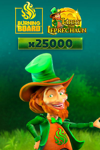 Larry the Leprechaun Burning Board